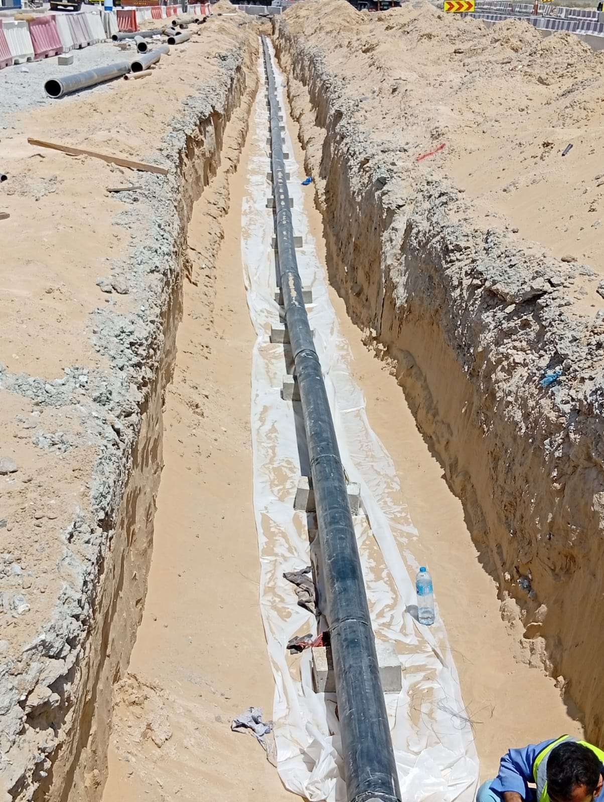 Irrigation mainline works at Jabal Ali Trade Market